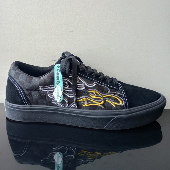 Vans Men's Comfycush Old Skool Ignition Suede / Canvas Lightweight Sneaker - Picture 1 of 13